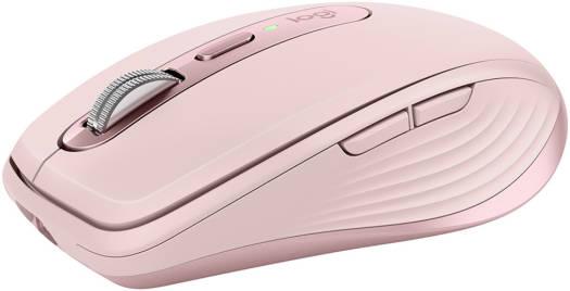 Logitech MX Anywhere 3 Wireless Mouse, 2.4GHz & Bluetooth, 4000 dpi Darkfield Sensor, MagSpeed Scroll Wheel, Unifying Receiver, 70-Day Battery Life, Multi-Platform Compatible, Rose | 910-005990 - eBuy UAE